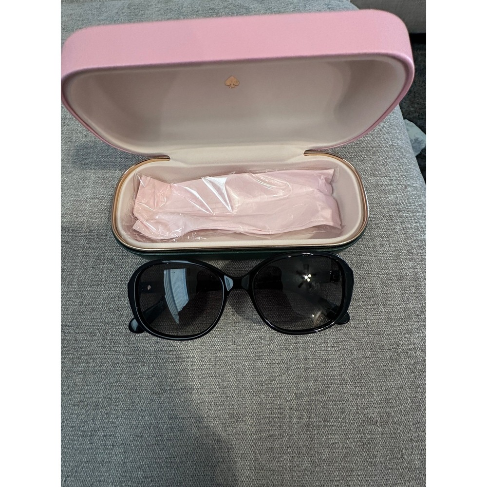 Kate Spade Sunglasses Black Frames Designer Eyewear Fashion Shades W/CASE